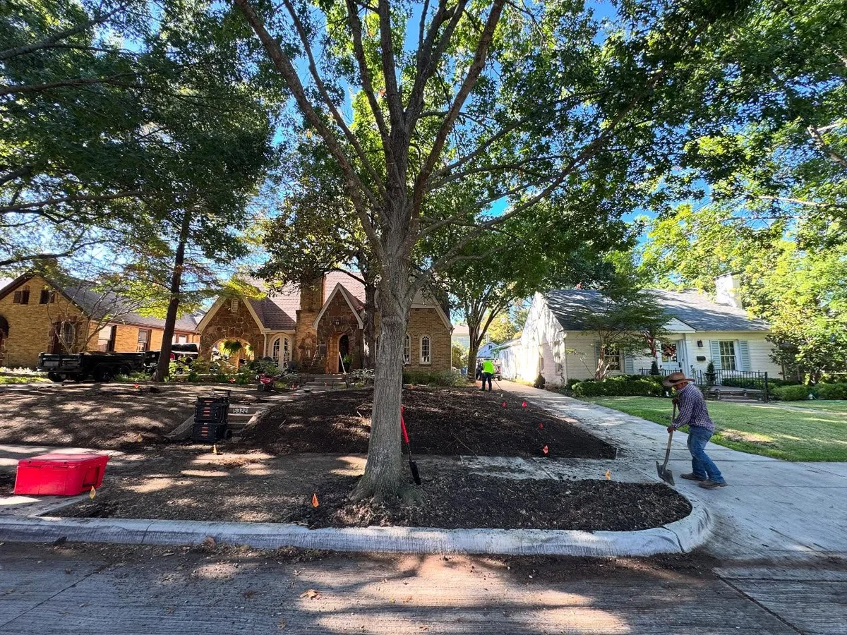Soil preparation in Highland Park, TX