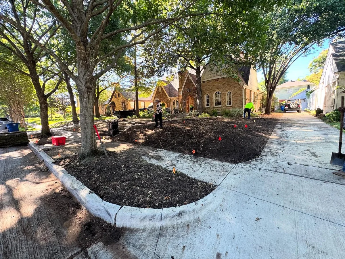 Soil preparation in Highland Park, TX